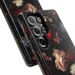 Load image into Gallery viewer, Dark Floral Samsung Phone Case
