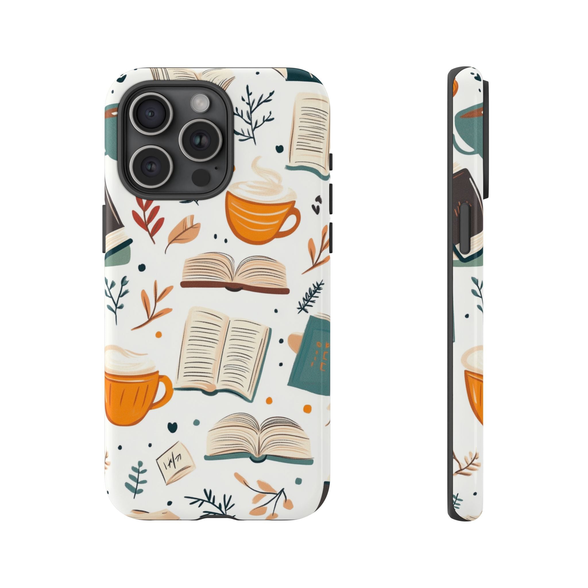 Fall Cozy Coffee and Books iPhone Case