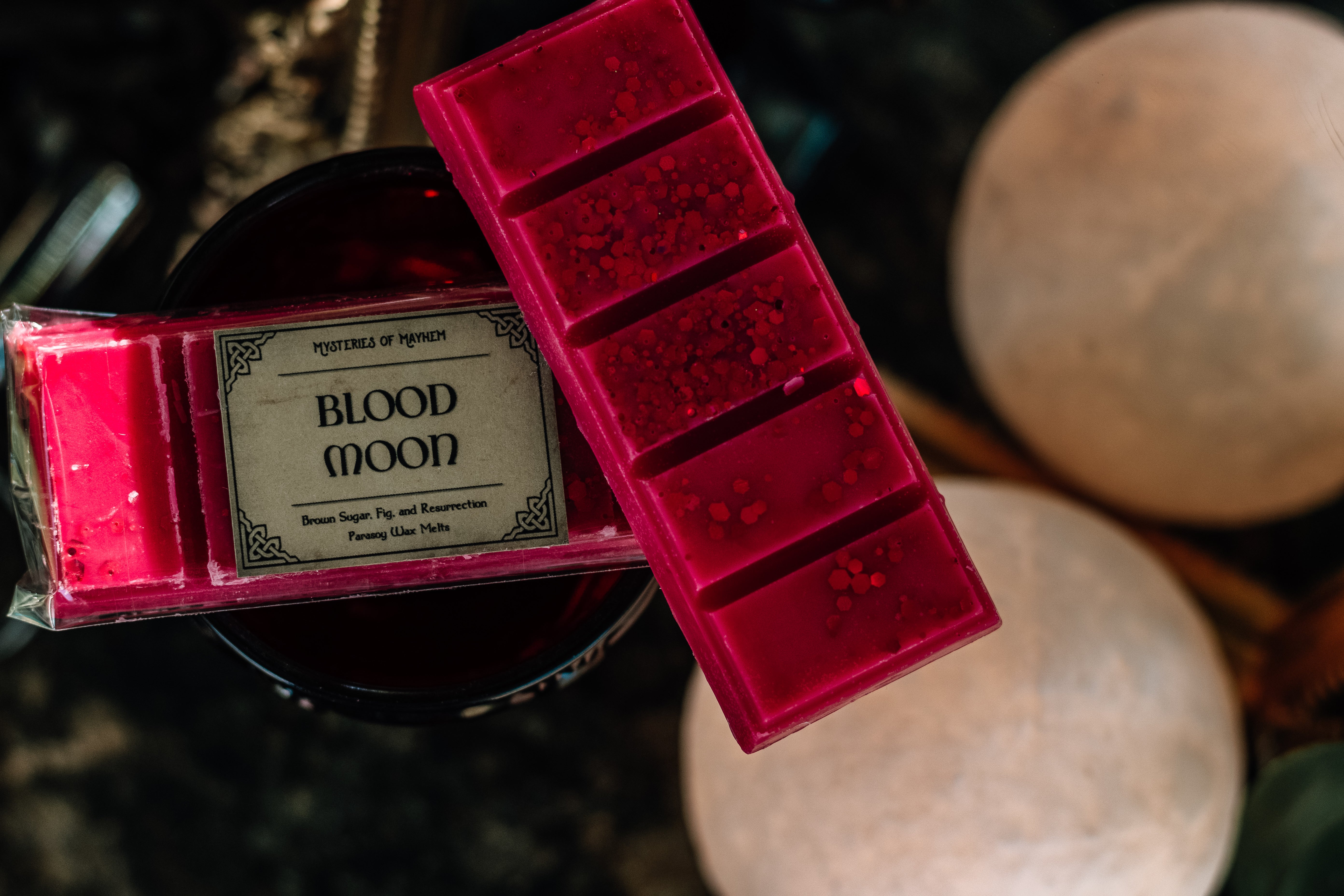 Blood Moon Wax Snap Bar - Brown Sugar, Fig, and Resurrection