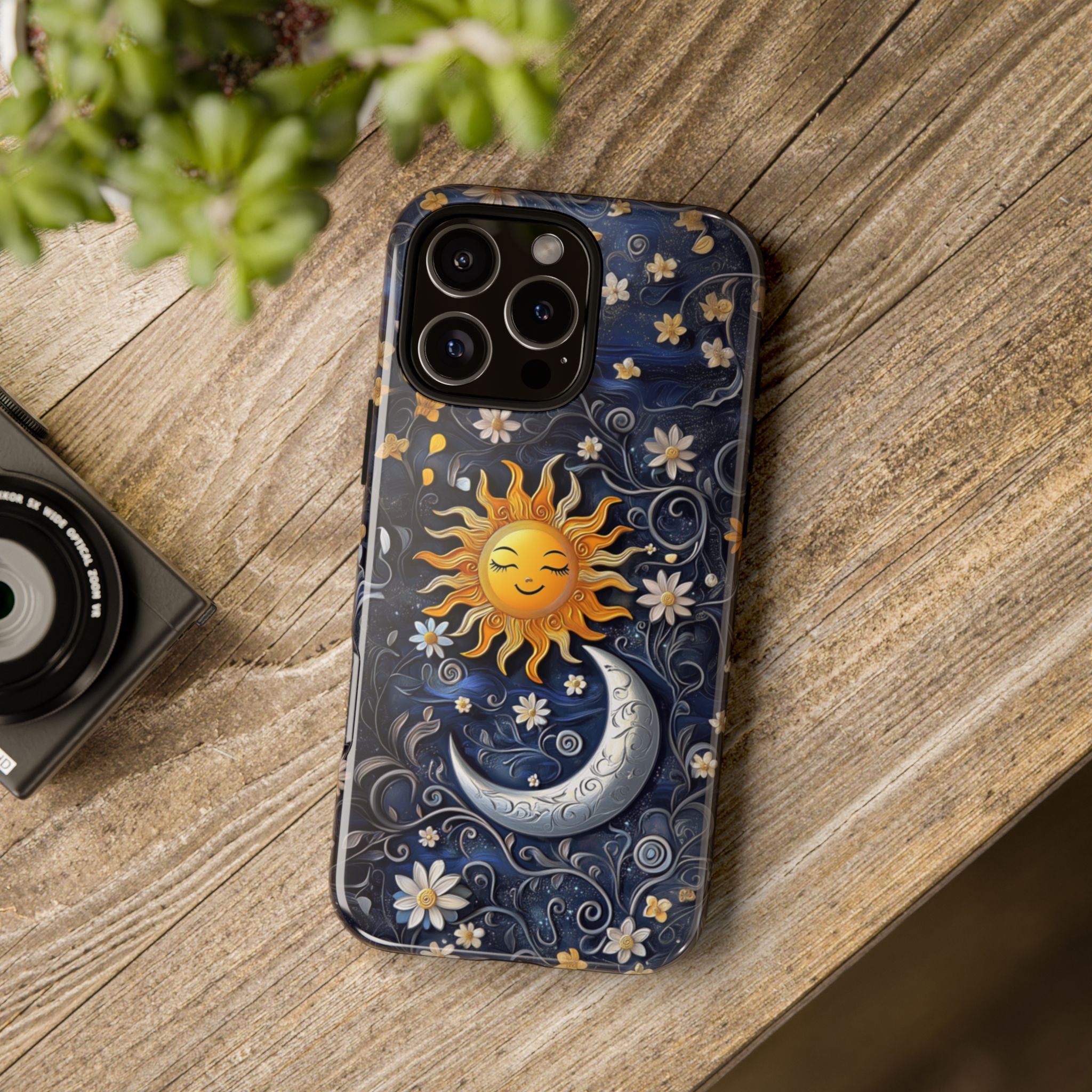 Sun and Moon iPhone Case