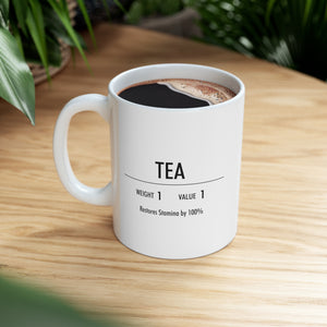 Tea Mug, 11oz, Skyrim Inspired, Gamer Mug, Gift for Gamer