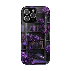 Gothic Purple Books iPhone Case