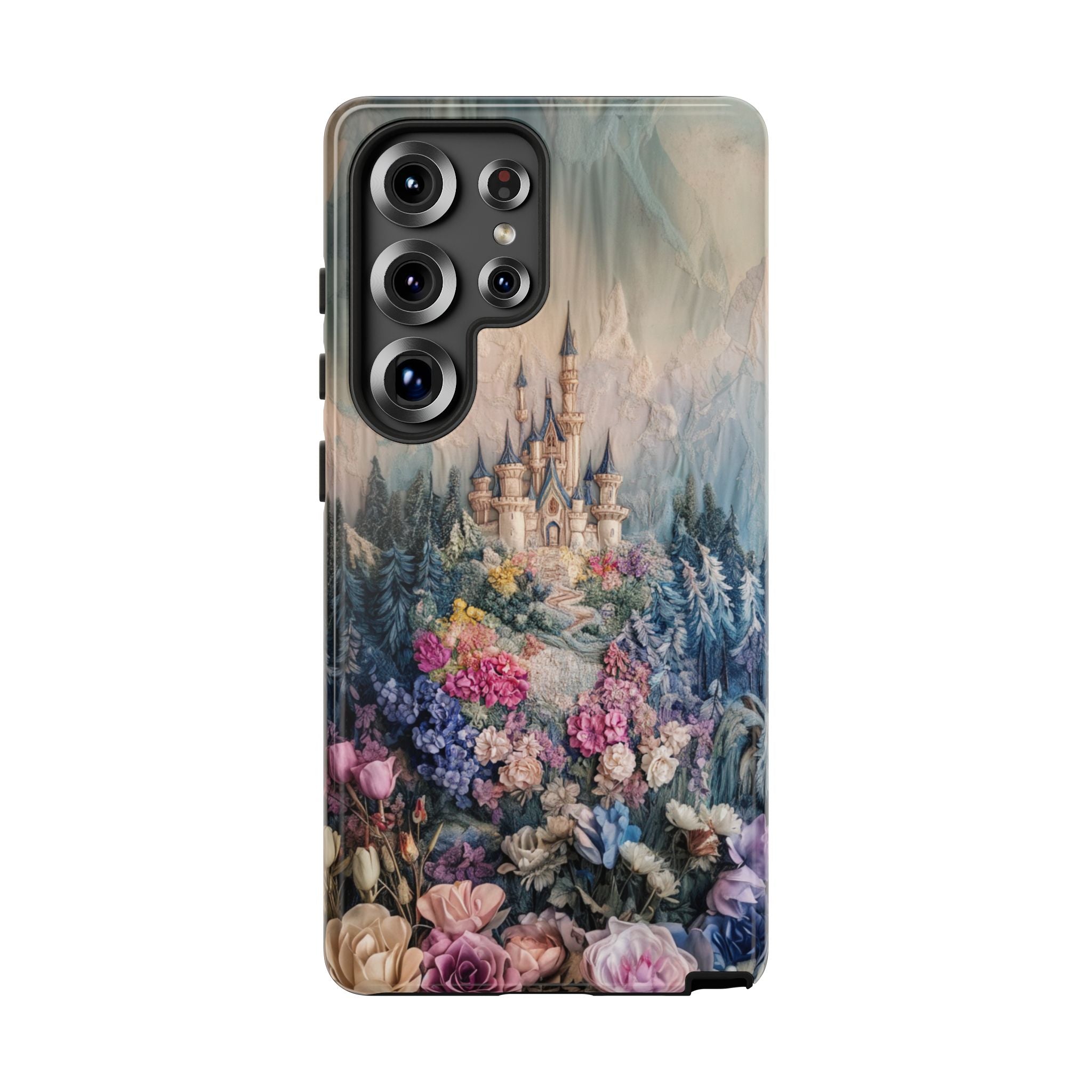 Castle Embroidered Effect Samsung Phone Case