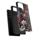 Load image into Gallery viewer, Dark Floral Samsung Phone Case
