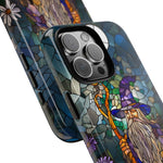 Load image into Gallery viewer, Stained Glass Effect iPhone Tough Case, Wizard Phone Case
