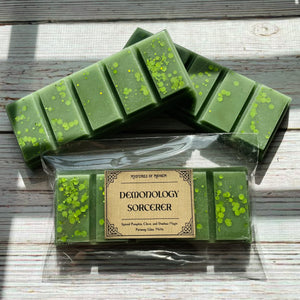 Demonology Sorcerer Wax Snap Bar - Spiced Pumpkin, Clove, and Shadow Magic Scented, Fall Scent