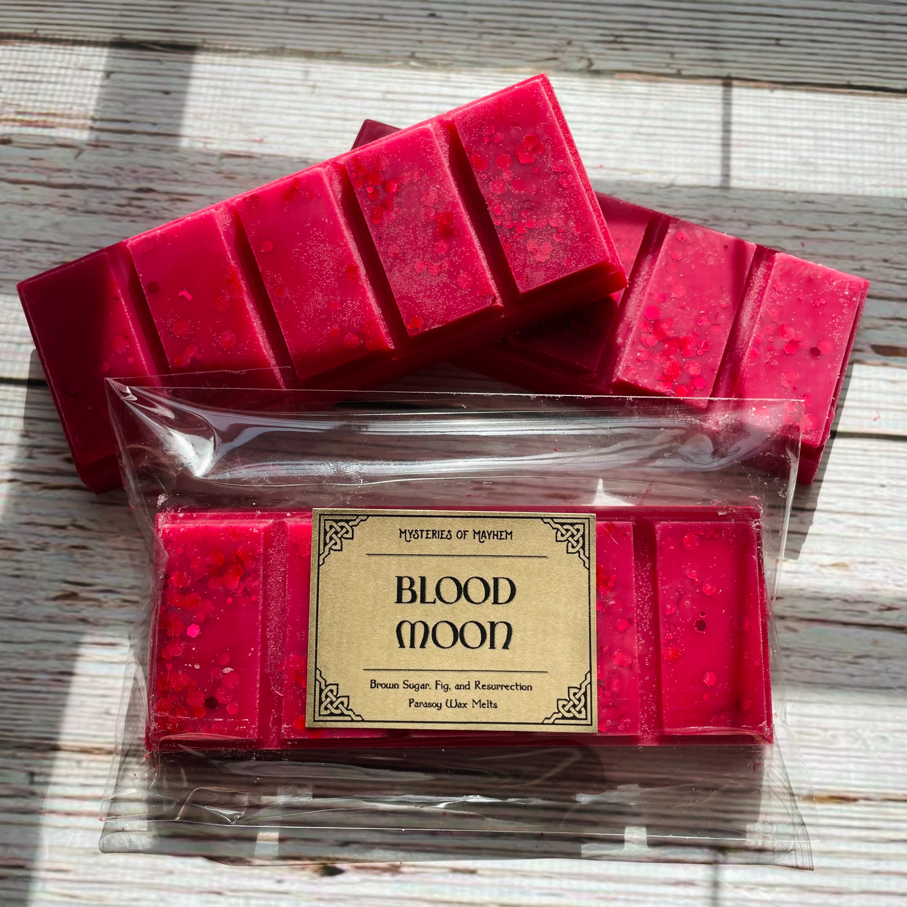 Blood Moon Wax Snap Bar - Brown Sugar, Fig, and Resurrection Scented, Fall Scent