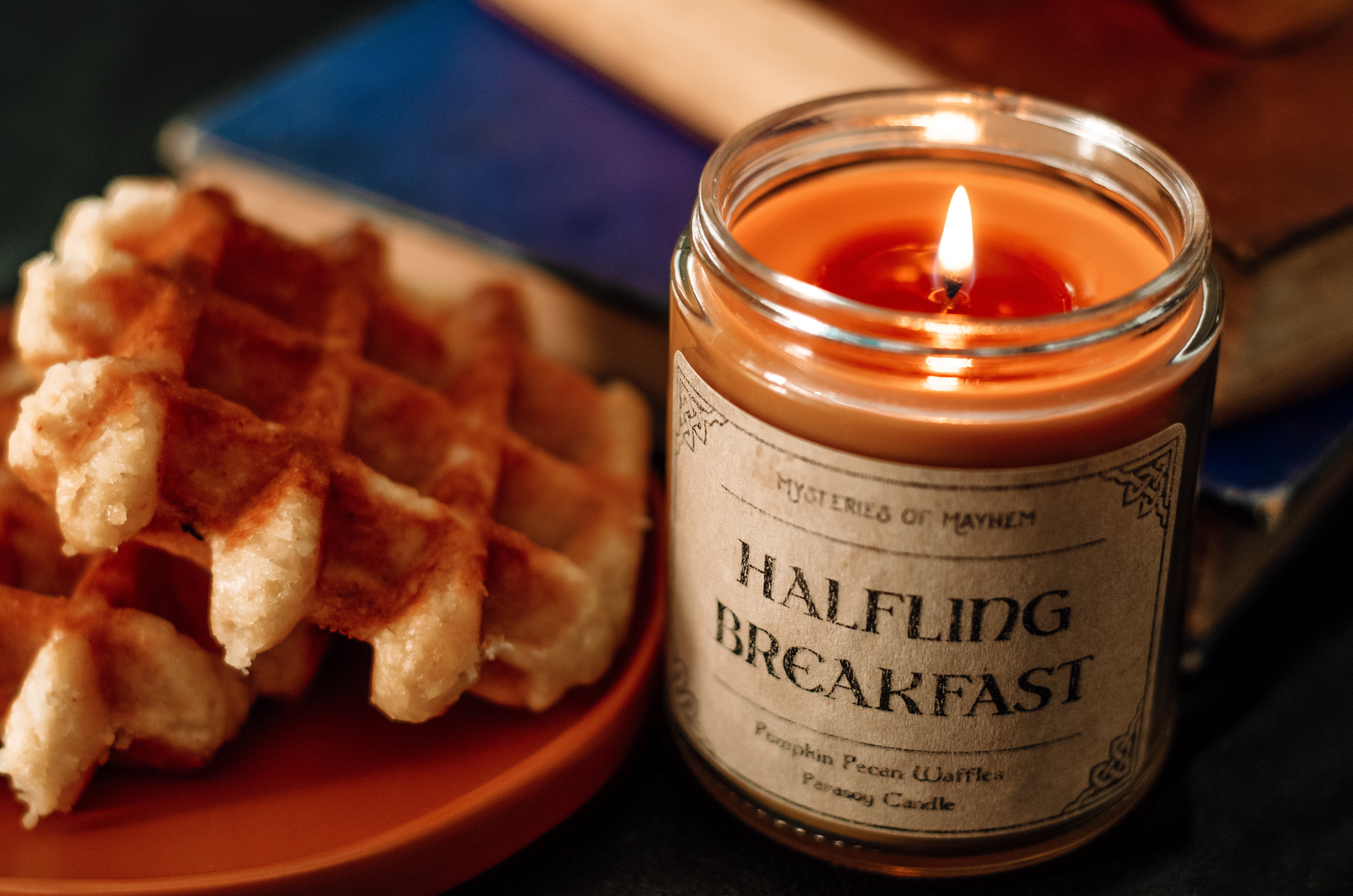 Halfling Breakfast - Pumpkin Pecan Waffles