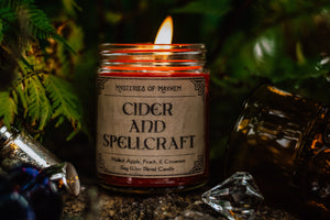 Cider and Spellcraft - Mulled Apple, Peach, & Cinnamon Scented Candle