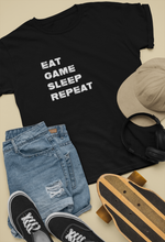 Load image into Gallery viewer, Eat Game Sleep Repeat T-Shirt | Gift for Gamers, Gamer Shirt, Nerdy Gifts, Video Gamer T-Shirt
