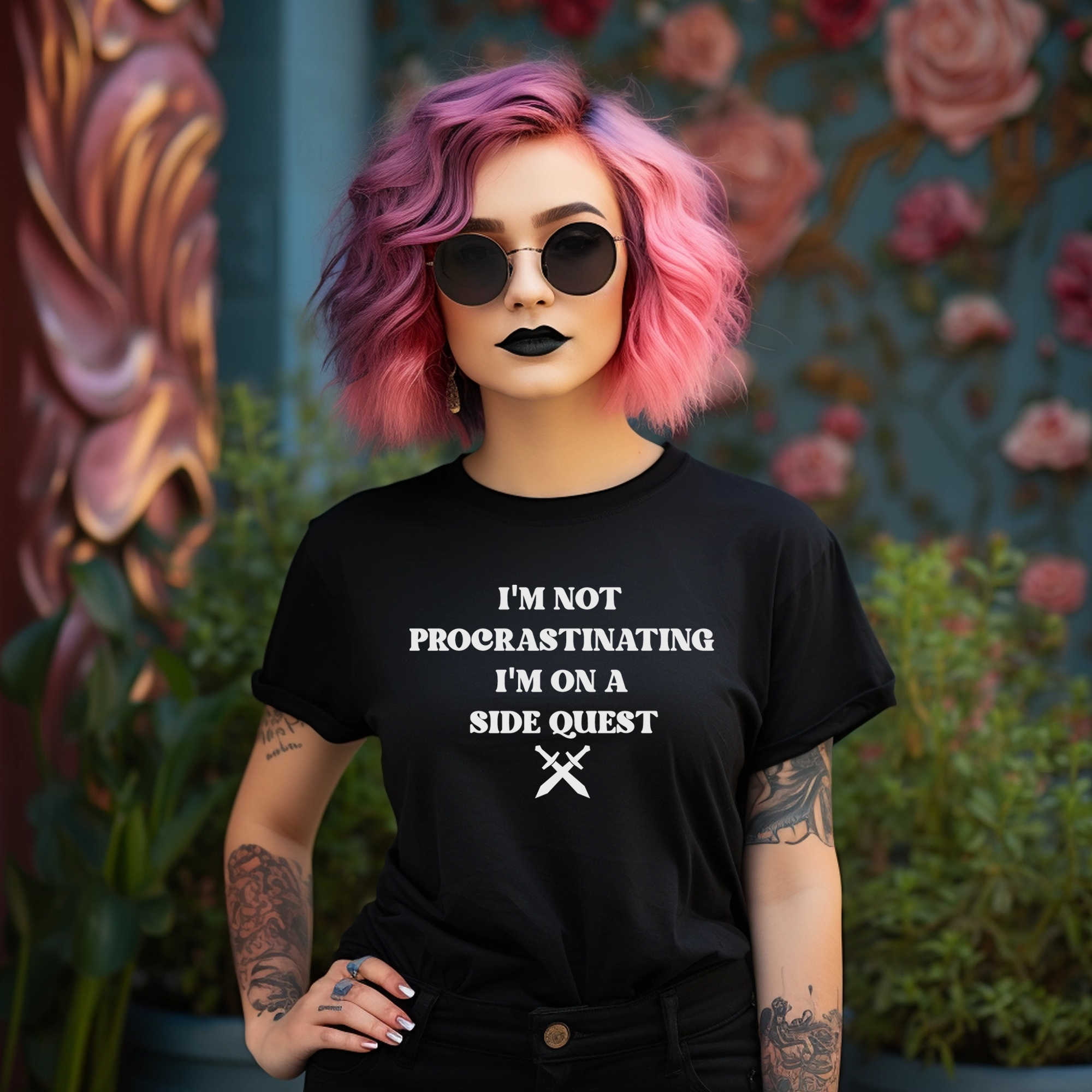 I'm Not Procrastinating I'm On A Side Quest T-Shirt  |  Gift for Gamers  |  Gamer Shirt