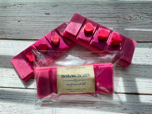Restore Health Wax Snap Bar - Marizpan, Rose, and Almond Scented - Nerdy Gift - Gift for Gamers