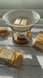 Load and play video in Gallery viewer, Healer’s Revive Wax Snap Bar -  French Vanilla, Cedar Wood, and Oak Scented
