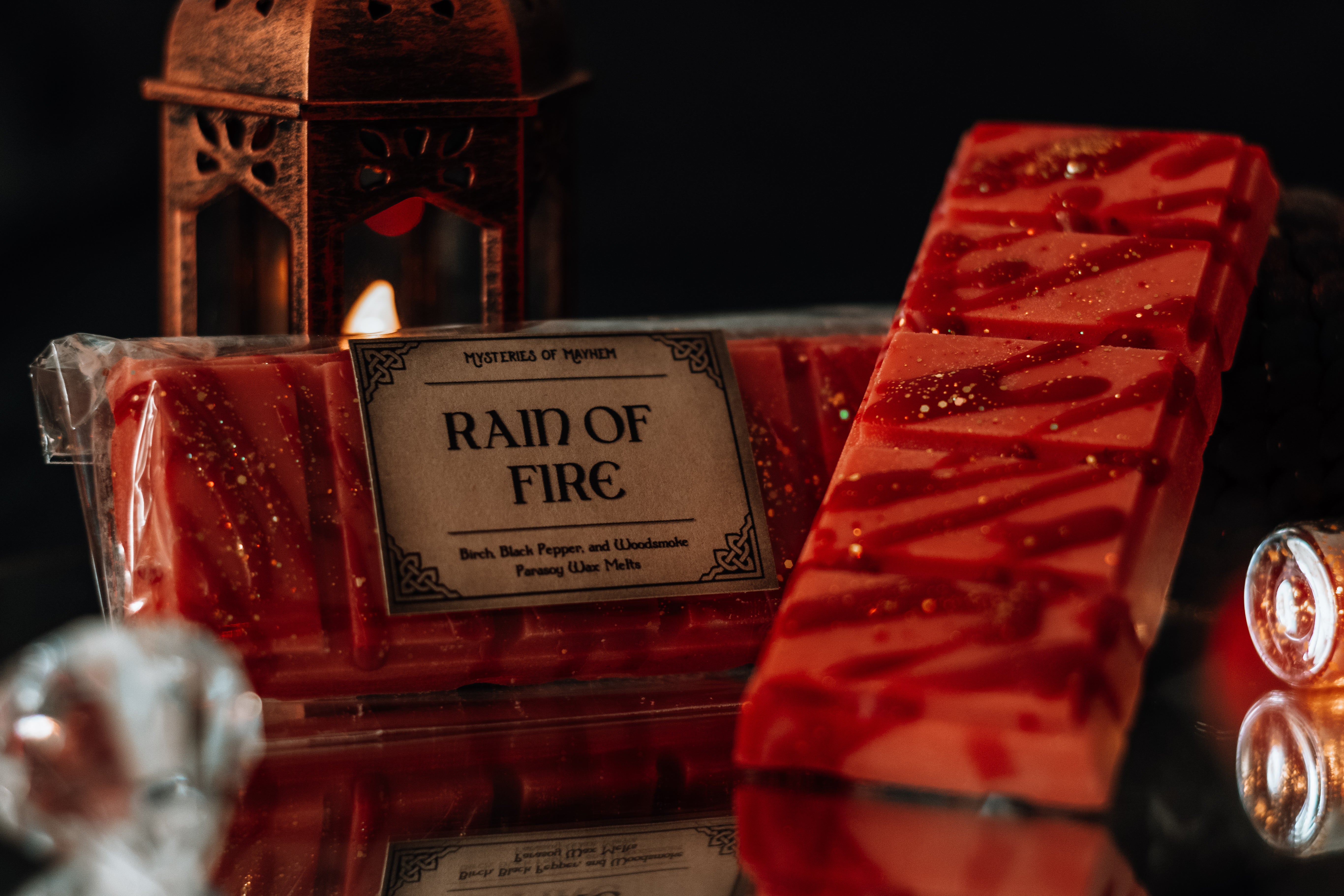 Rain of Fire Wax Snap Bar - Birch, Black Pepper, and Woodsmoke