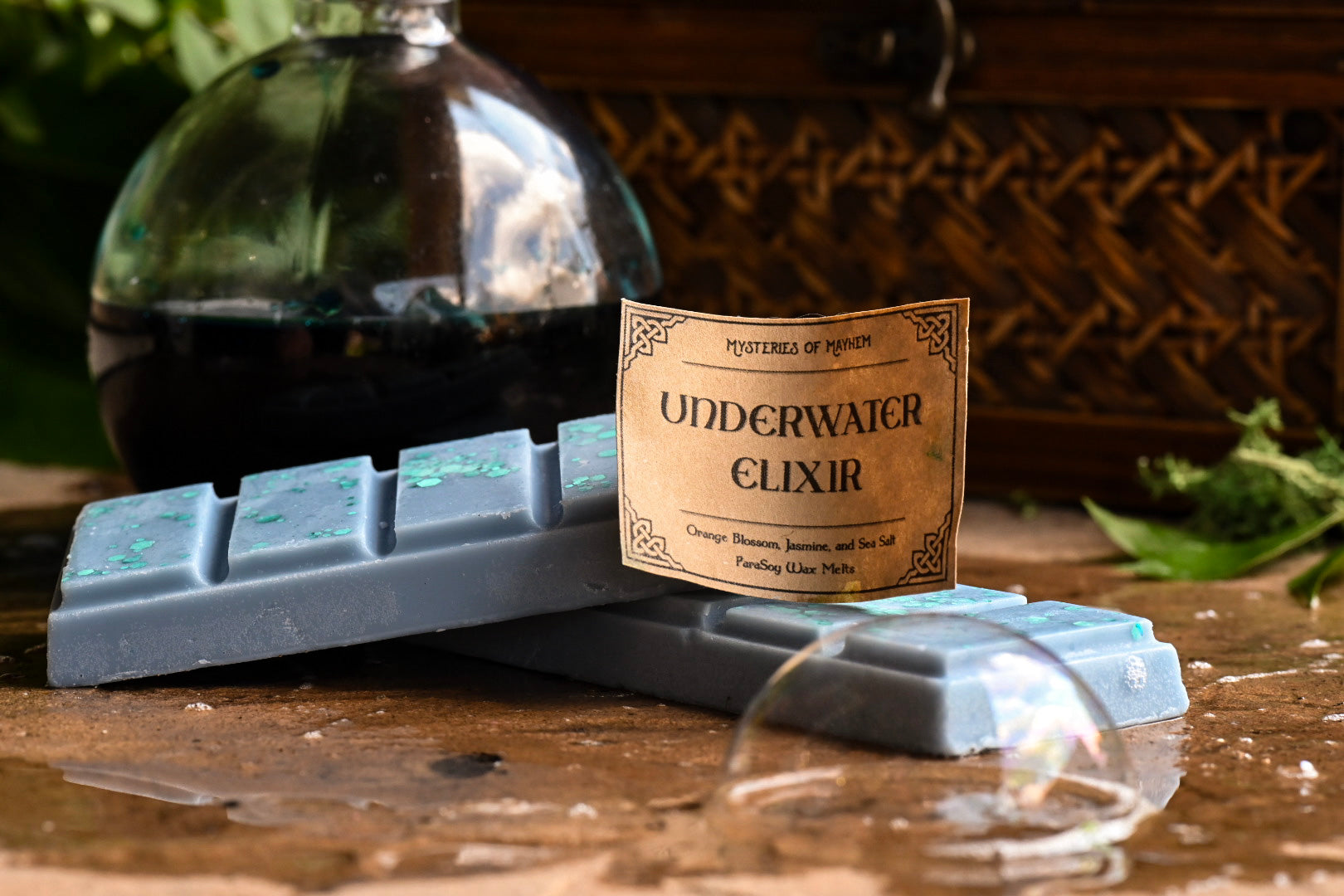 Underwater Elixir Wax Snap Bar - Orange Blossom, Jasmine, and Sea Salt Scented