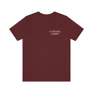 Antisocial Gamer - Small Text Shirt - Gift for Gamers