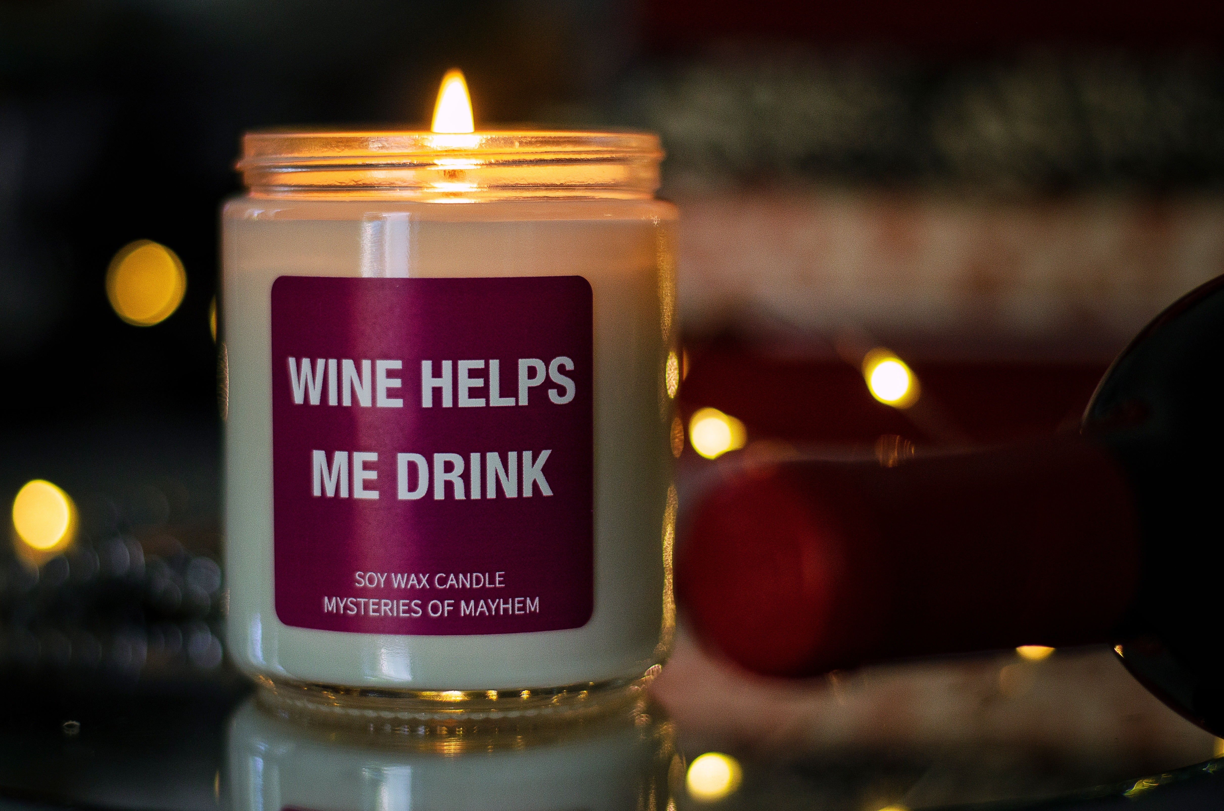 Wine Helps Me Drink - Merlot Red Wine Scented