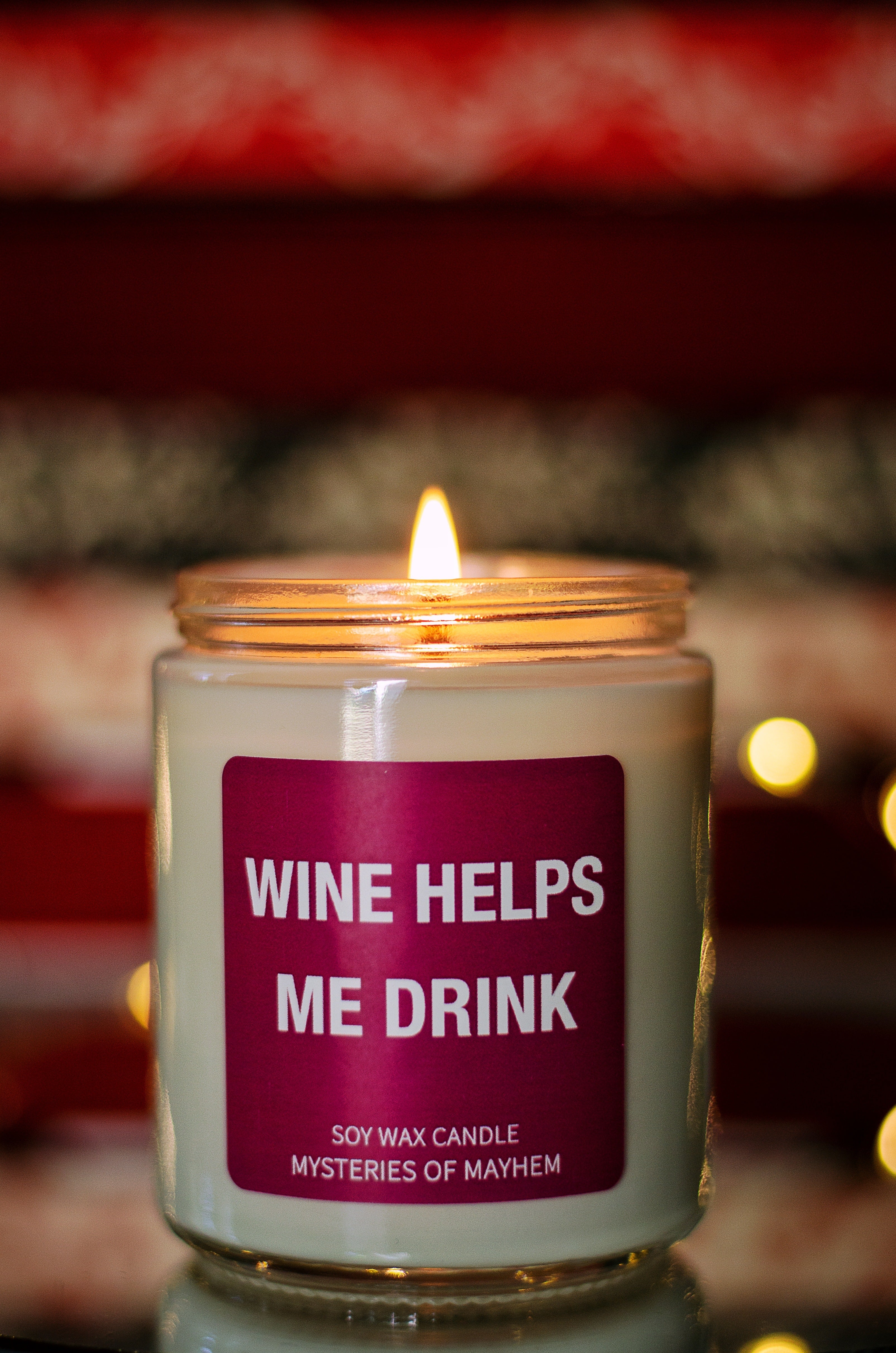 Wine Helps Me Drink - Merlot Red Wine Scented